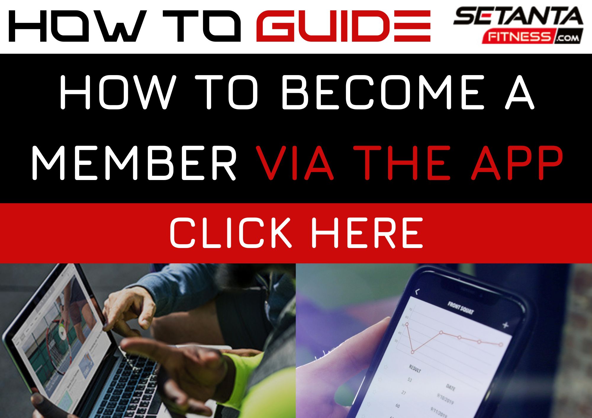how to become a member via app main page