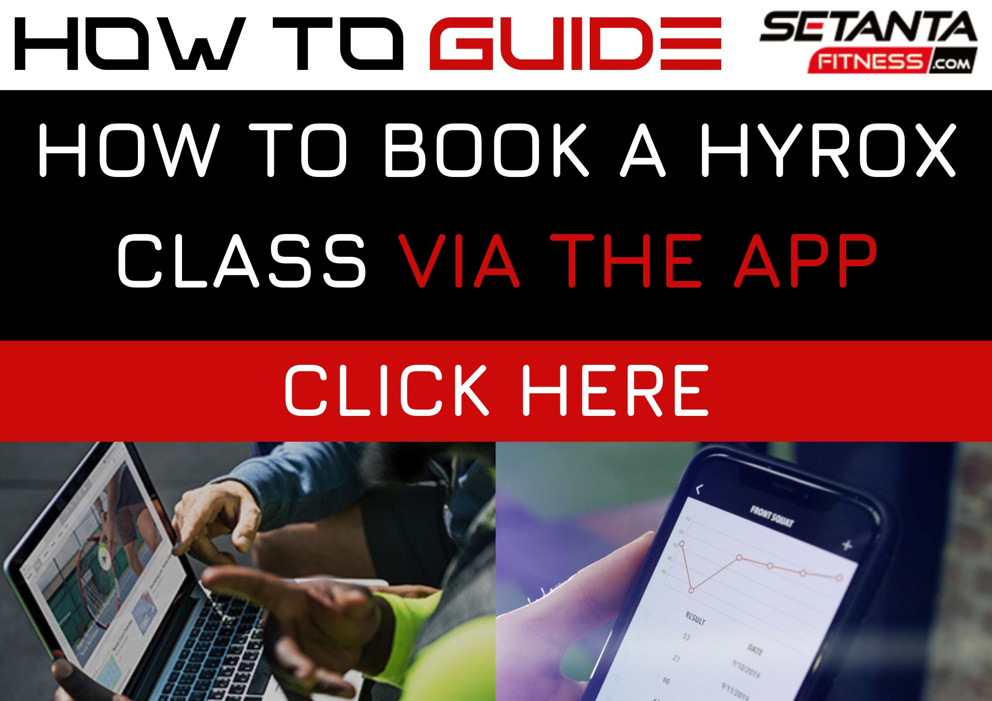how to book HYROX via app main page